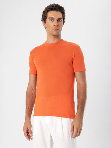 oranžs Antioch T-Krekls: no priekšpuses