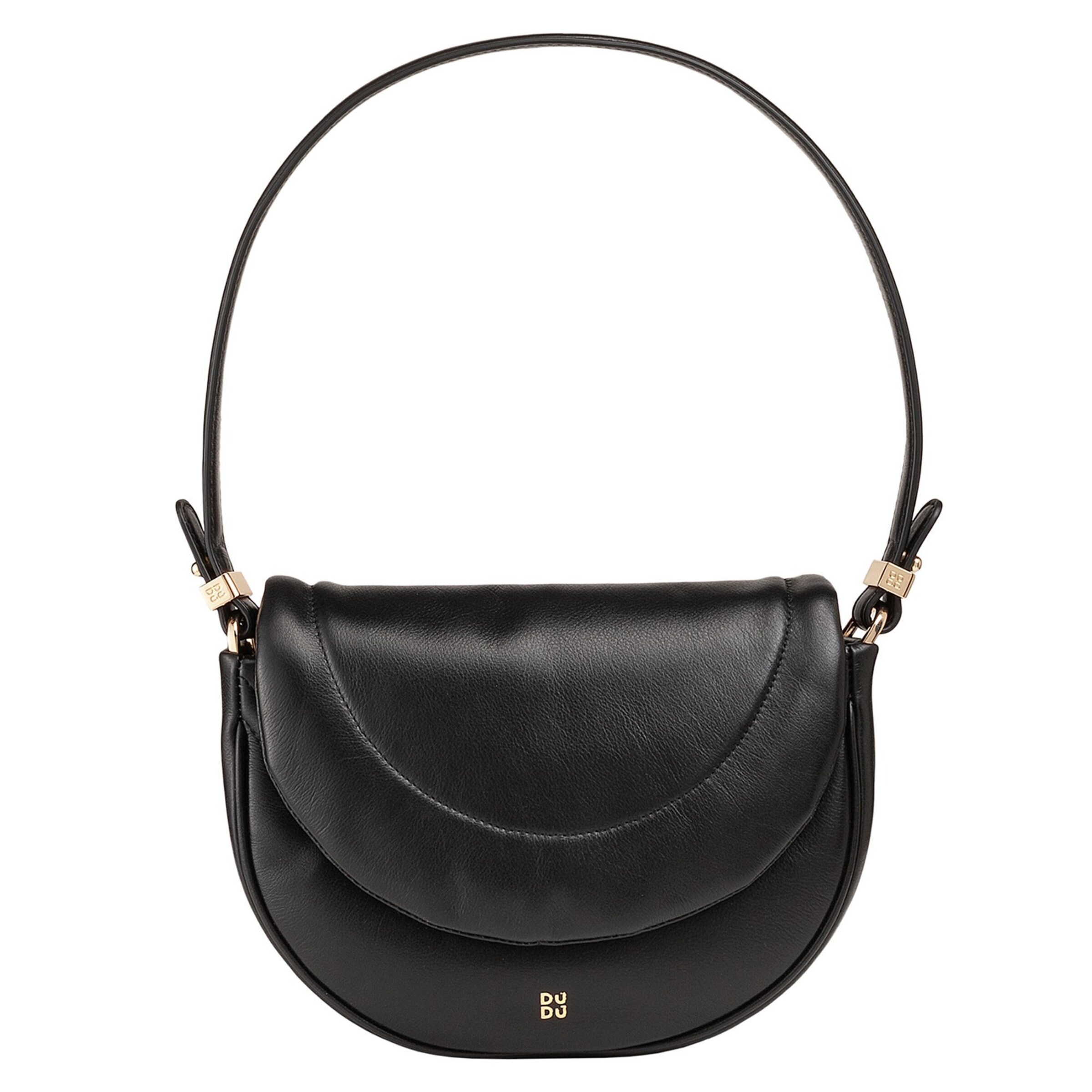 Borsa a spalla 'Panarea' di DuDu in nero: frontale