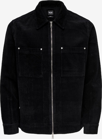 Only & Sons Between-Season Jacket 'Tim' in Black: front