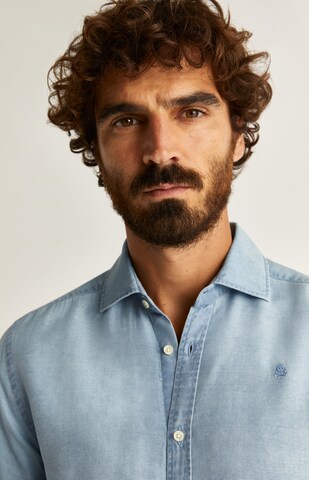Coupe regular Chemise 'Lagoon K' Scalpers en bleu