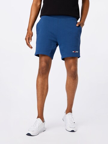 Tommy Sport Shorts in Blau: front