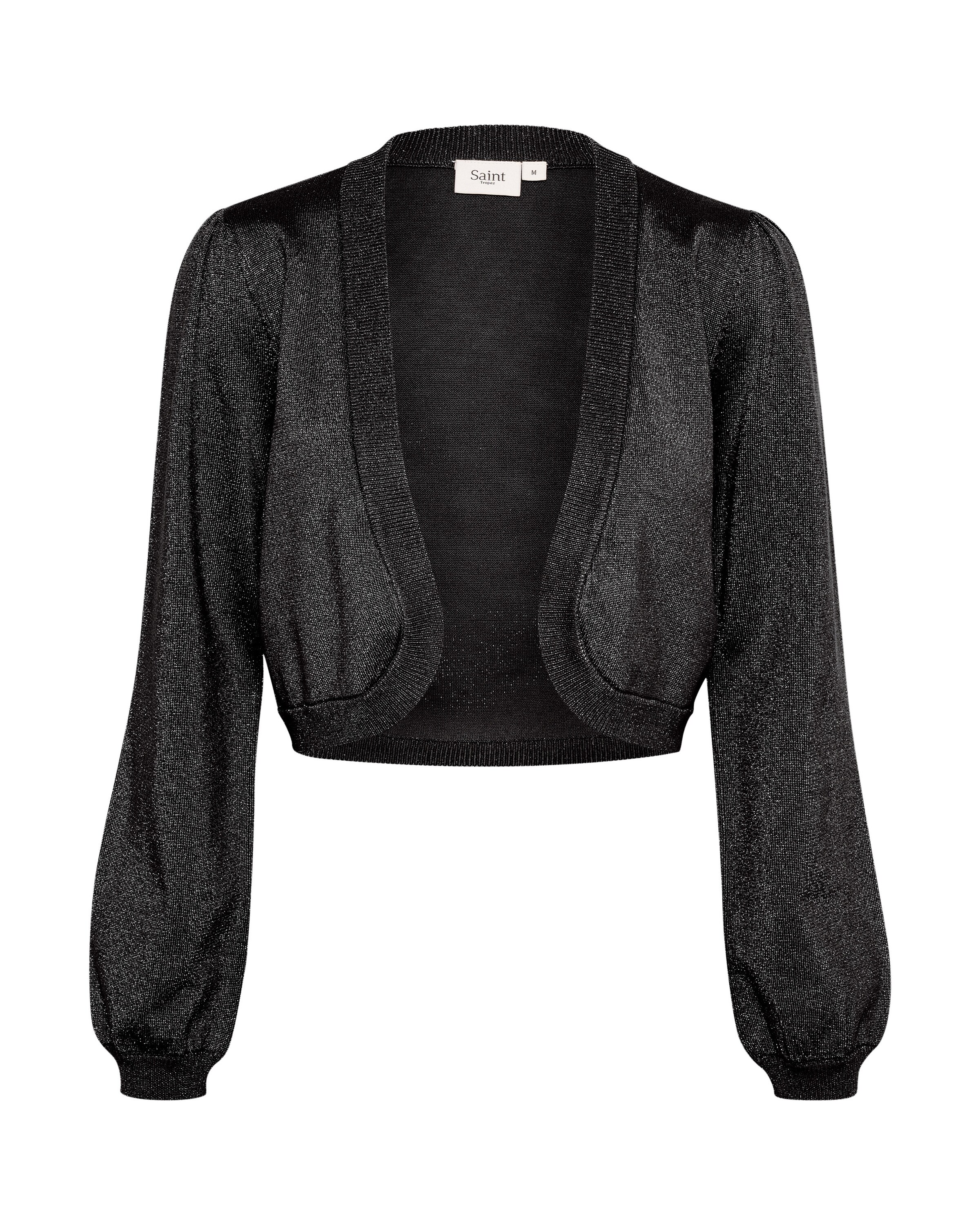juoda SAINT TROPEZ Kardiganas 'Kila': priekis