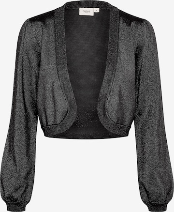 SAINT TROPEZ Knit Cardigan 'Kila' in Black: front
