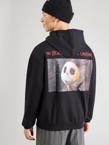 HUGO Μπλούζα φούτερ 'Diskellington_NBC' σε μαύρο: πίσω