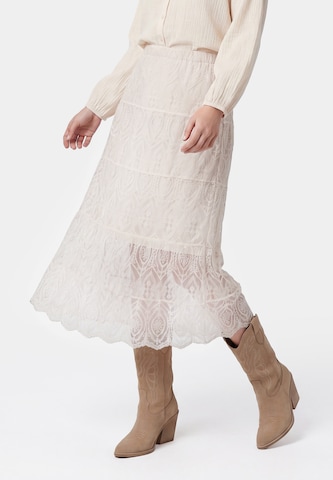 Jupe usha FESTIVAL en beige : devant