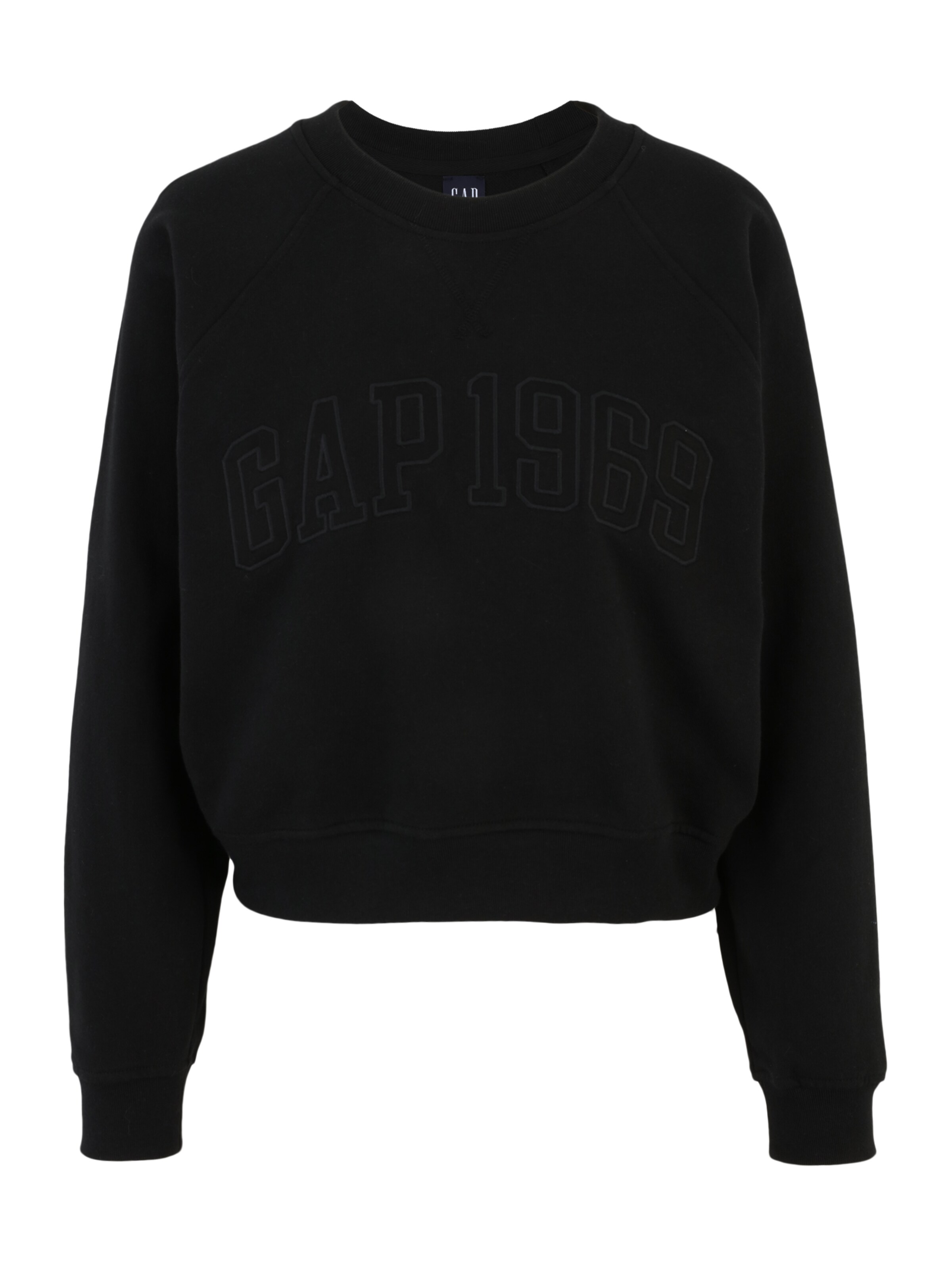 Gap PetiteSweater majica - crna boja: prednji dio