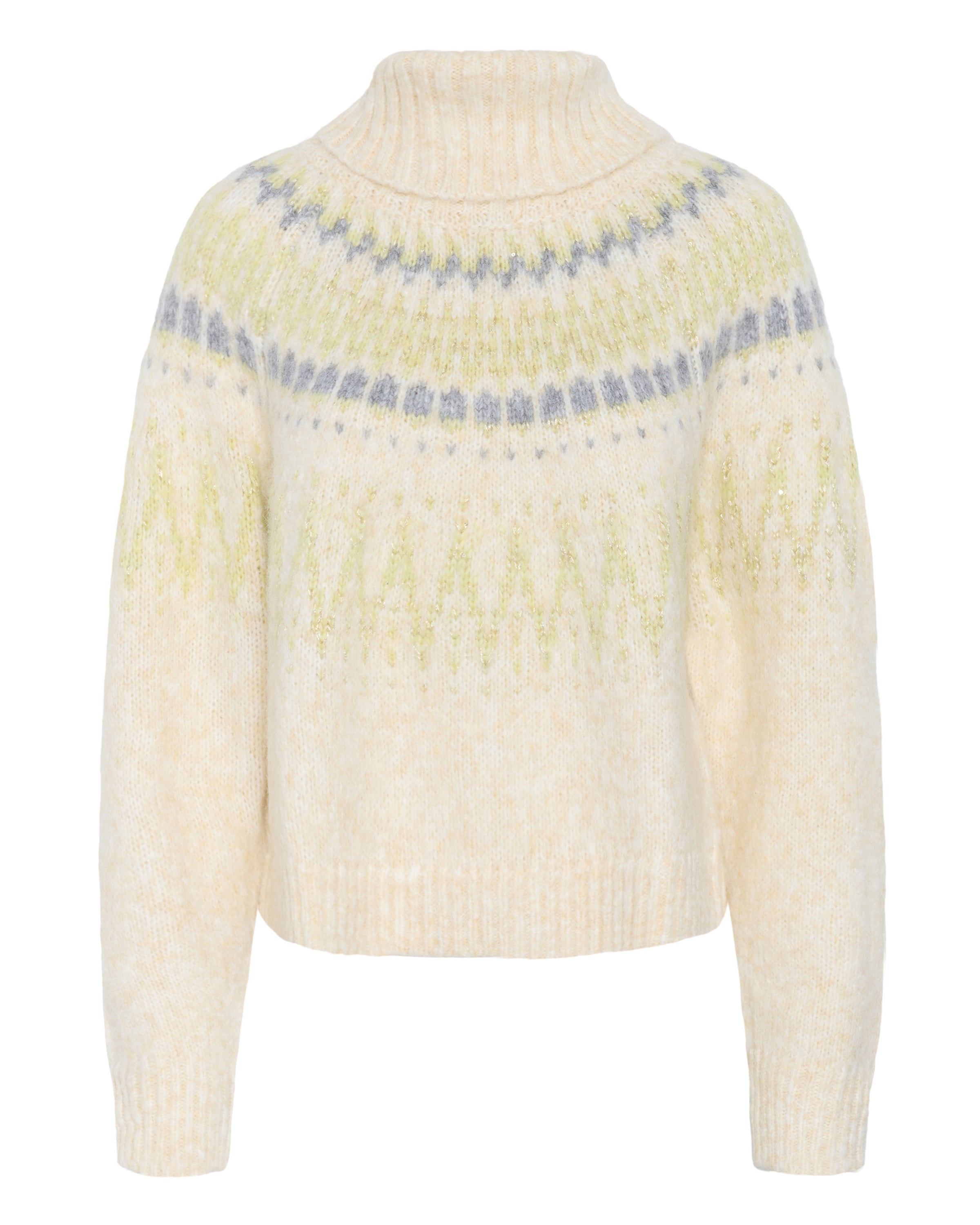 SAINT TROPEZ Trui in Beige: voorkant