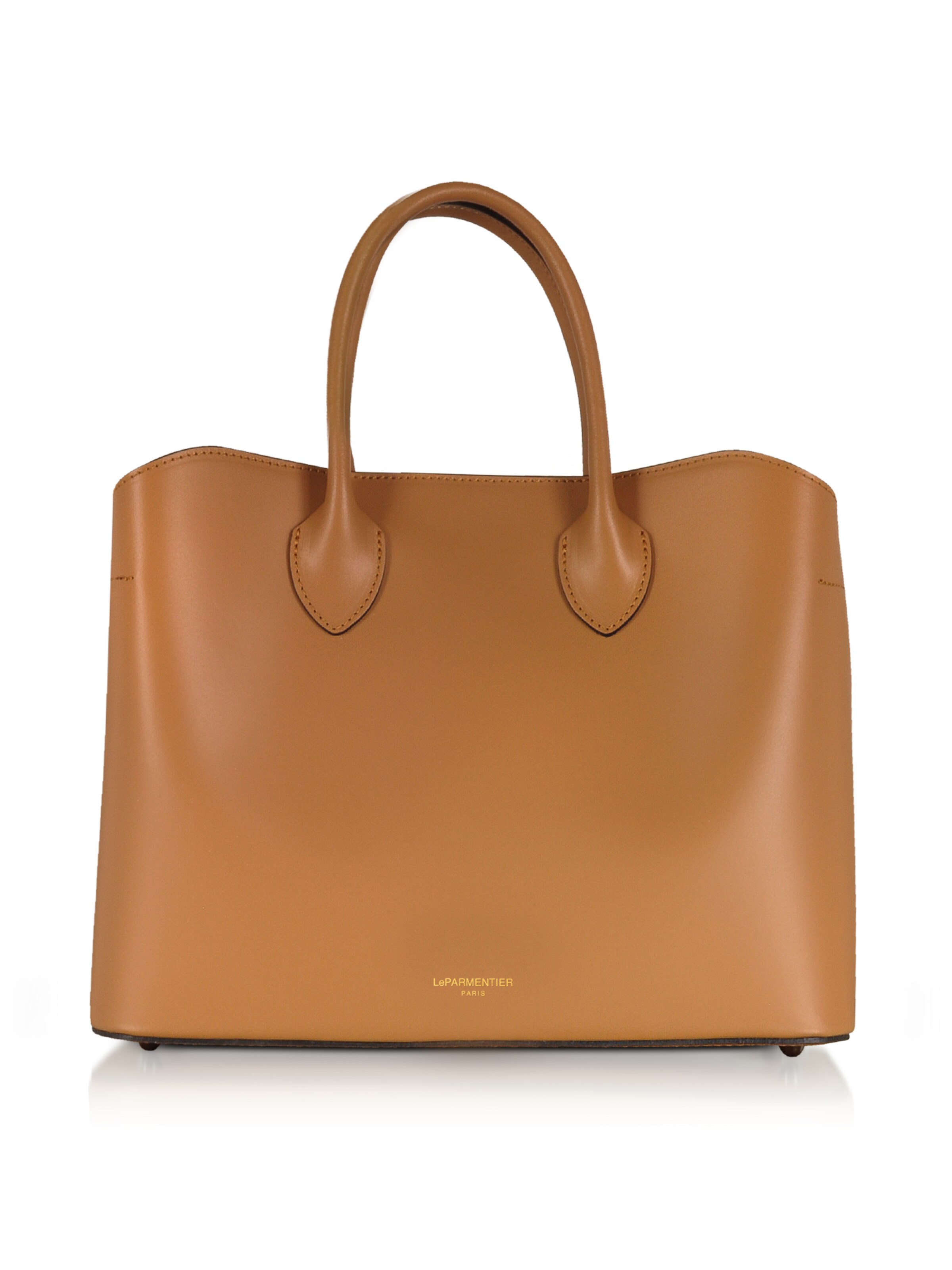 LeParmentier Handtas 'Jackie' in Bruin: voorkant