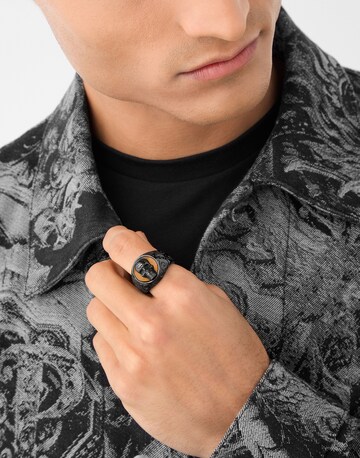 Philipp Plein Jewellery Ring 'Plein Elite' in Grey: front