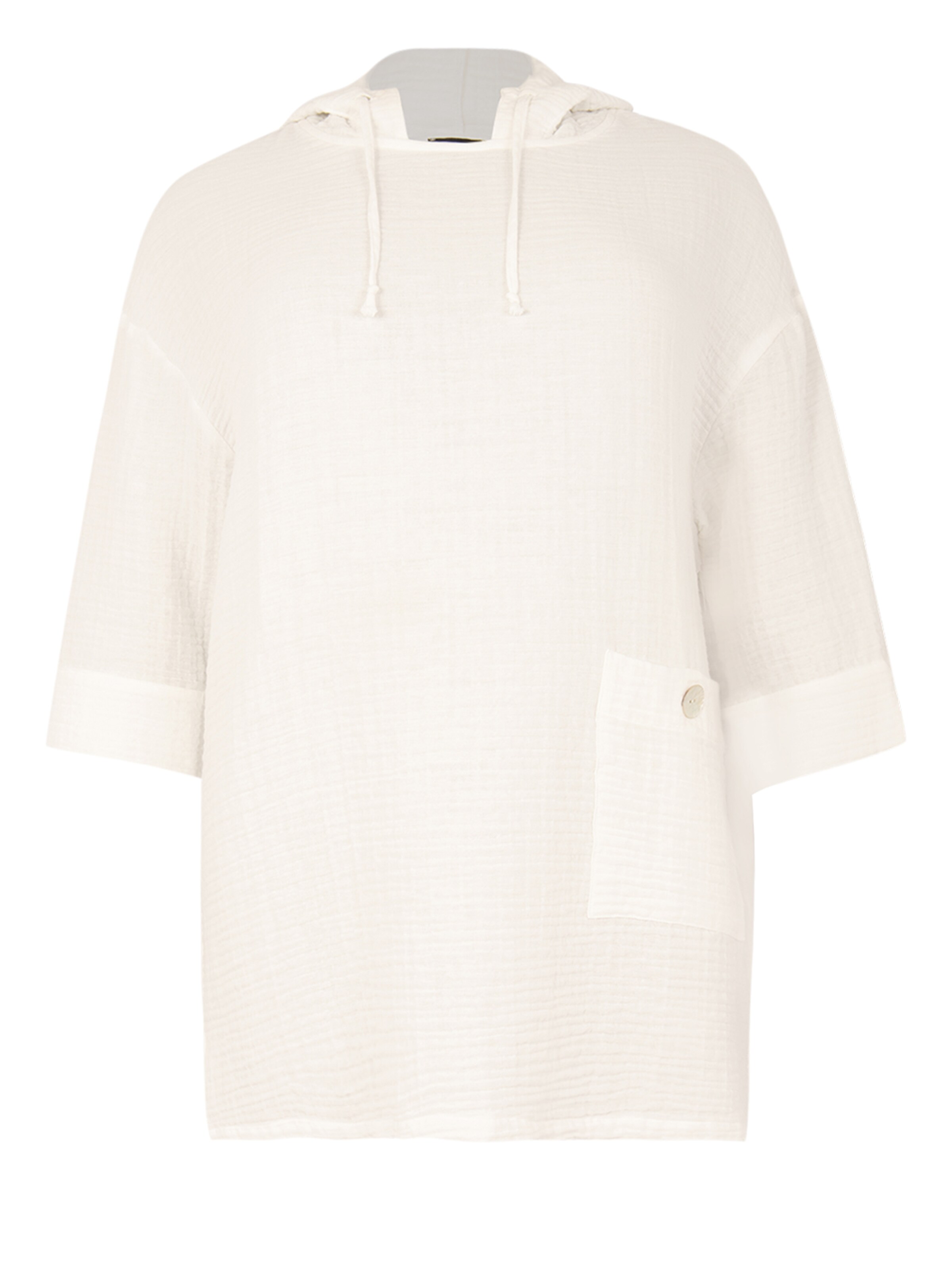 YOEK Sweatshirt in Wit: voorkant