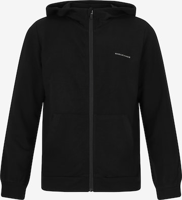 ENDURANCE Athletic Zip-Up Hoodie 'Grovent' in Black: front