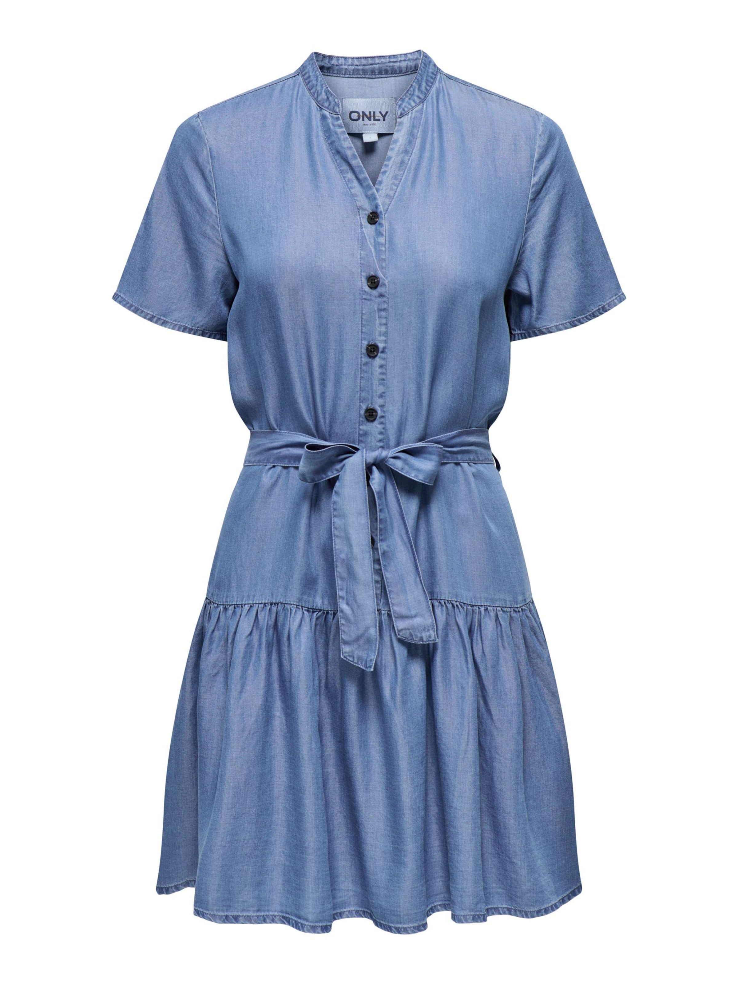 Robe-chemise 'ONLPema' ONLY en bleu : devant