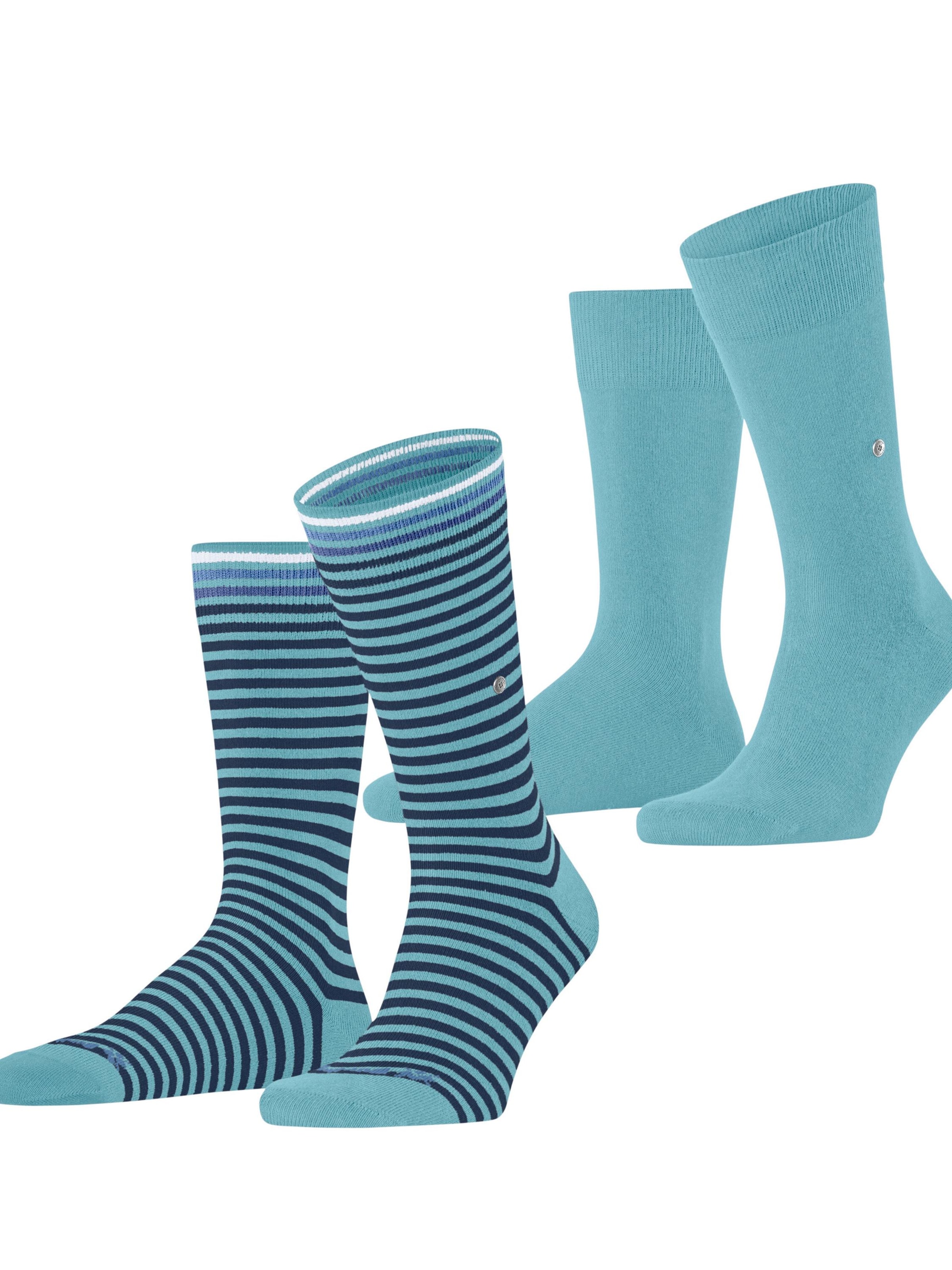 BURLINGTON Socks 'Everyday Stripe 2-Pack' in Blue: front