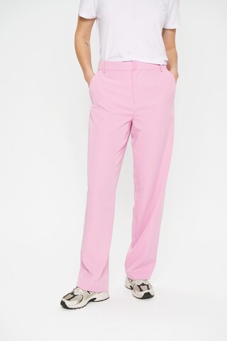 SAINT TROPEZ Loosefit Bukser med fals 'Lamia' i pink: forside