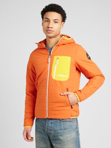 NAPAPIJRI Between-Season Jacket 'HURON' in Orange: front