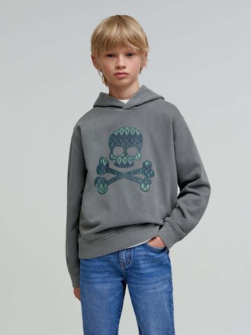 Scalpers Свитшот 'Kilim Skull' в Серый: спереди