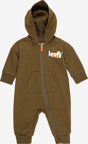 Levi's Kids Dungarees in Green: front