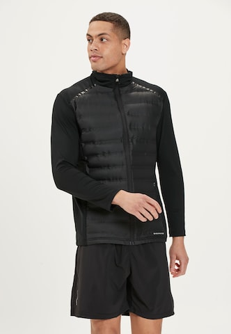 ENDURANCE Athletic Jacket 'Midan' in Black: front