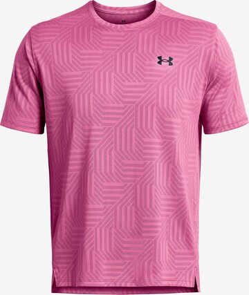 UNDER ARMOUR Performance Shirt 'Geotessa' in Pink: front