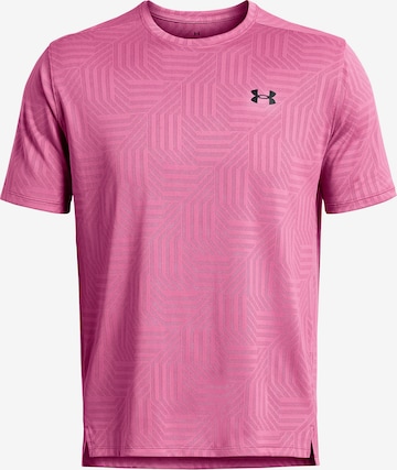 UNDER ARMOUR Performance Shirt 'Geotessa' in Pink: front