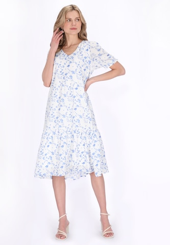 Usha - Vestido en blanco: frente