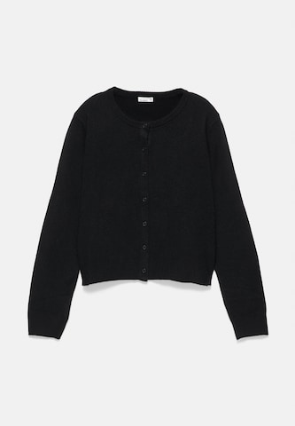 Pull&Bear Knit Cardigan in Black: front