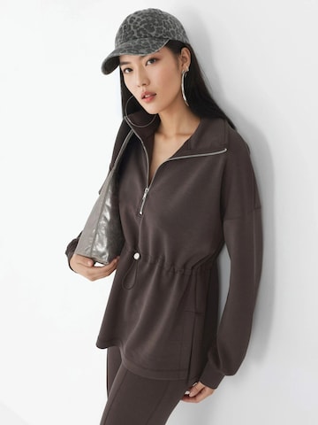 Sweat-shirt Busem en marron : devant