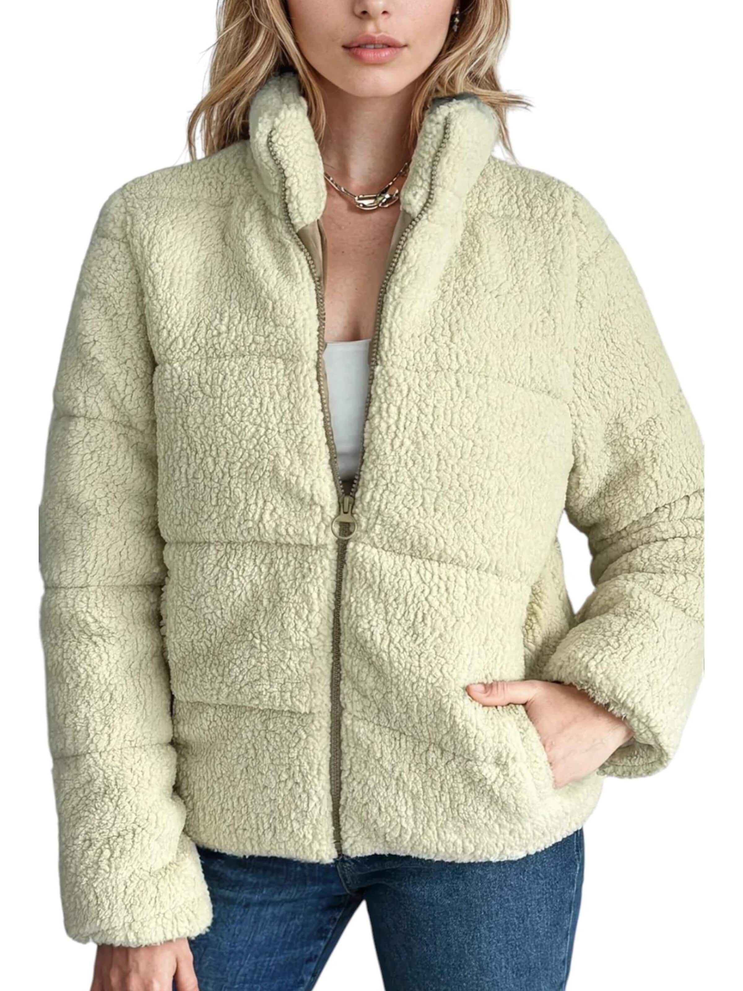 fashionshowcase Winterjas 'TeddyCharm' in Beige