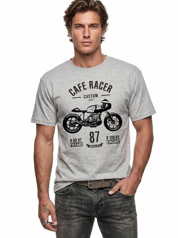MAKAYA Shirt 'Frame & Engine' in Grey
