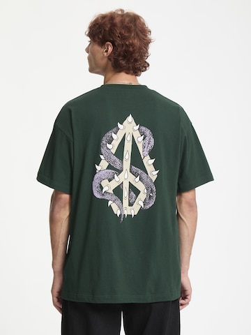 T-Shirt 'Snake Peace LSE' Volcom en vert