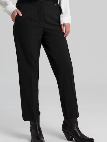 MARC AUREL Regular Pantalon in Zwart: voorkant