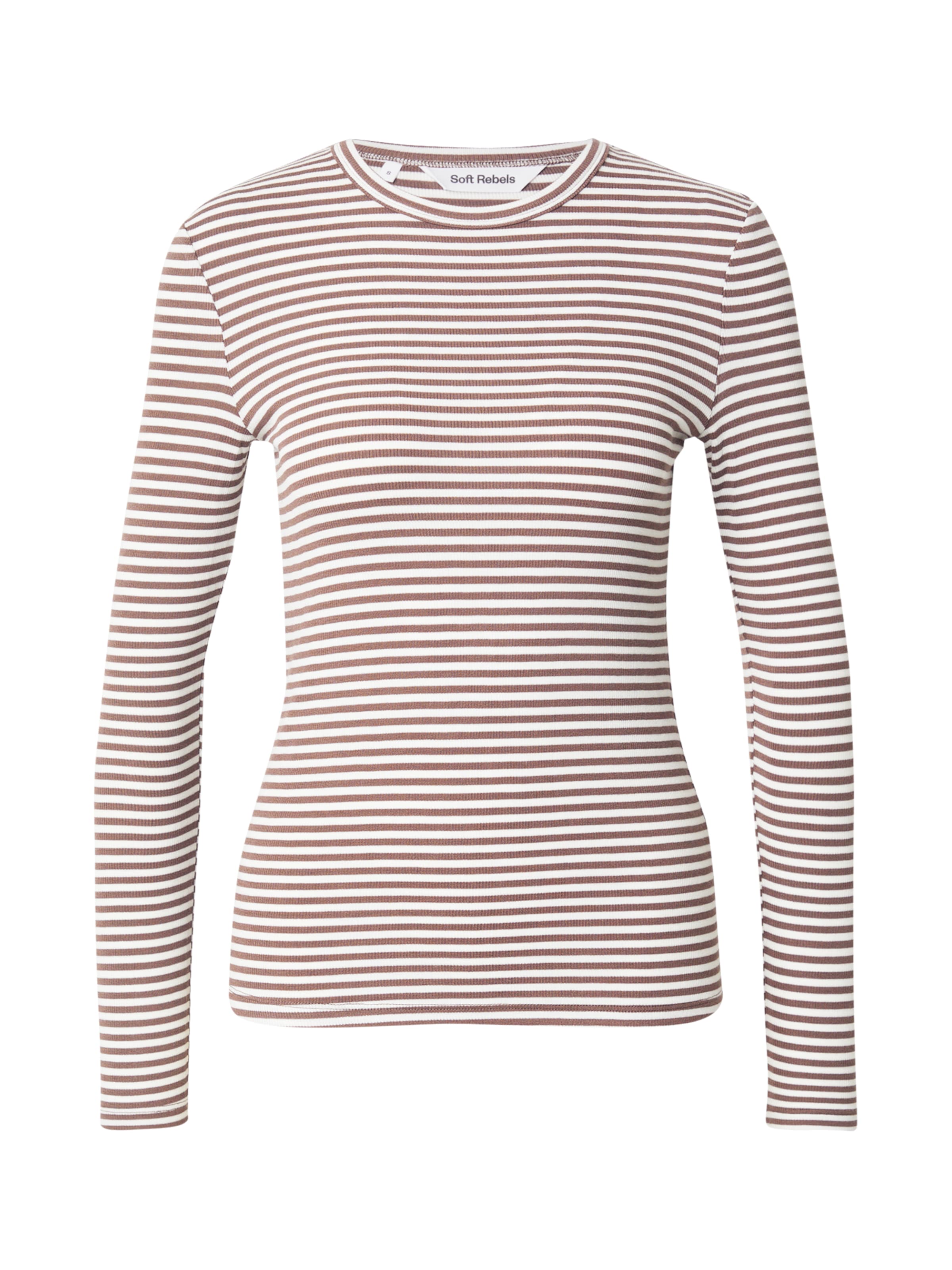 Soft Rebels Shirts 'Fenja' i brun: forside