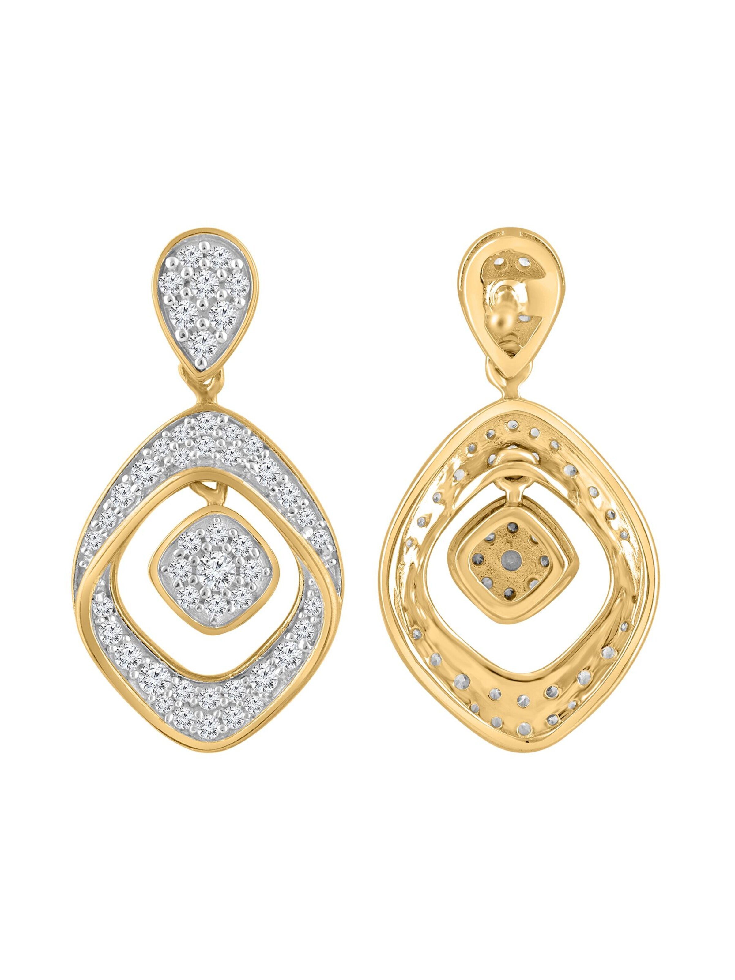 Diamant Exquis - Pendientes en oro
