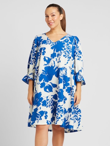 Robe 'SADA' EVOKED en bleu : devant