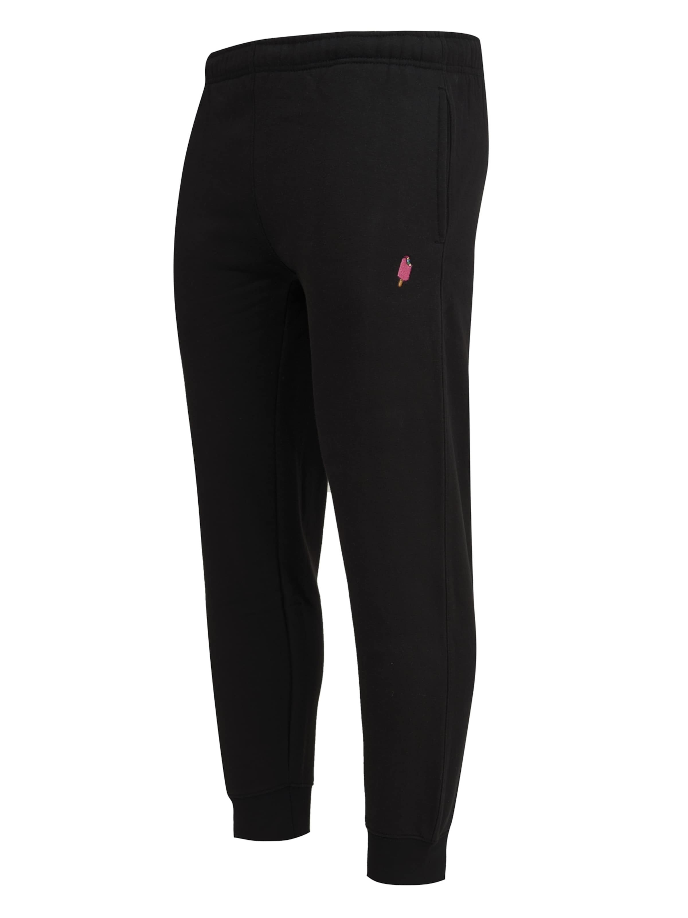 Mikon Tapered Broek 'Eis' in Zwart: voorkant