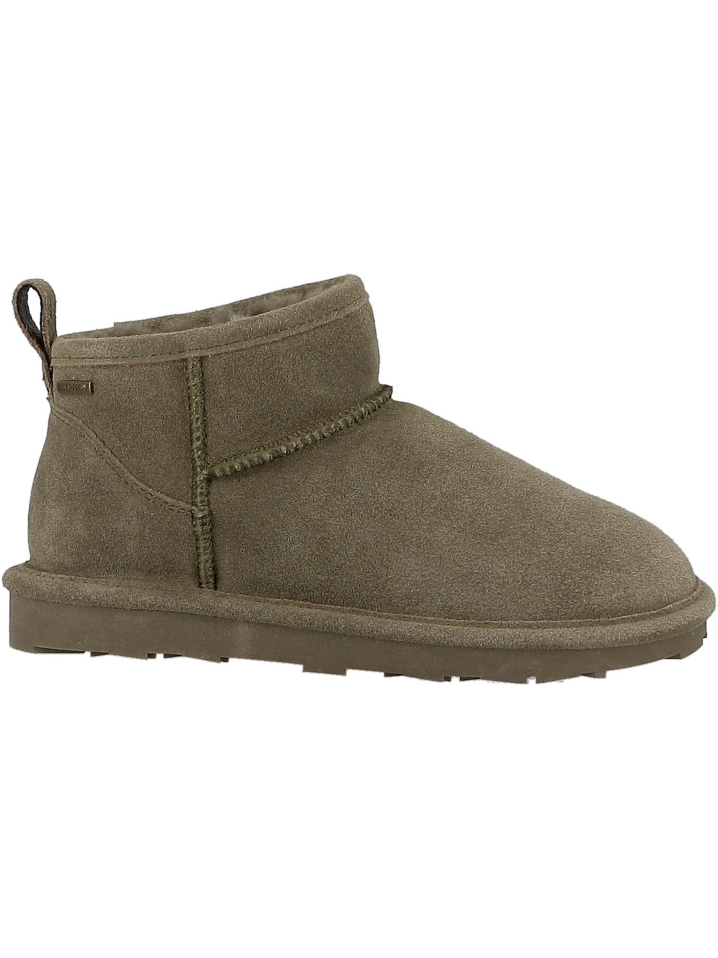 Axelda Boots 'Axelda Genoa - Olive Leder' in Green: front