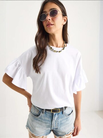 T-shirt Bianco Lucci en blanc