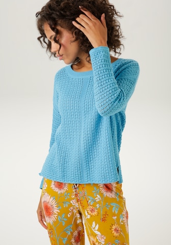 Aniston CASUAL Sweater in Blue: front