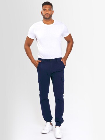 Alessandro Salvarini Tapered Cargobroek 'AS260' in Blauw