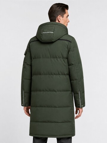 ALLTHEMEN Winter Coat 'Flaum' in Green