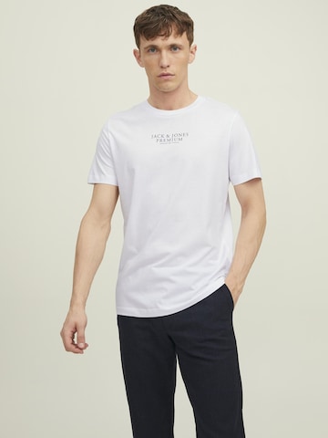 Tricou 'Archie' de la JACK & JONES pe alb: față