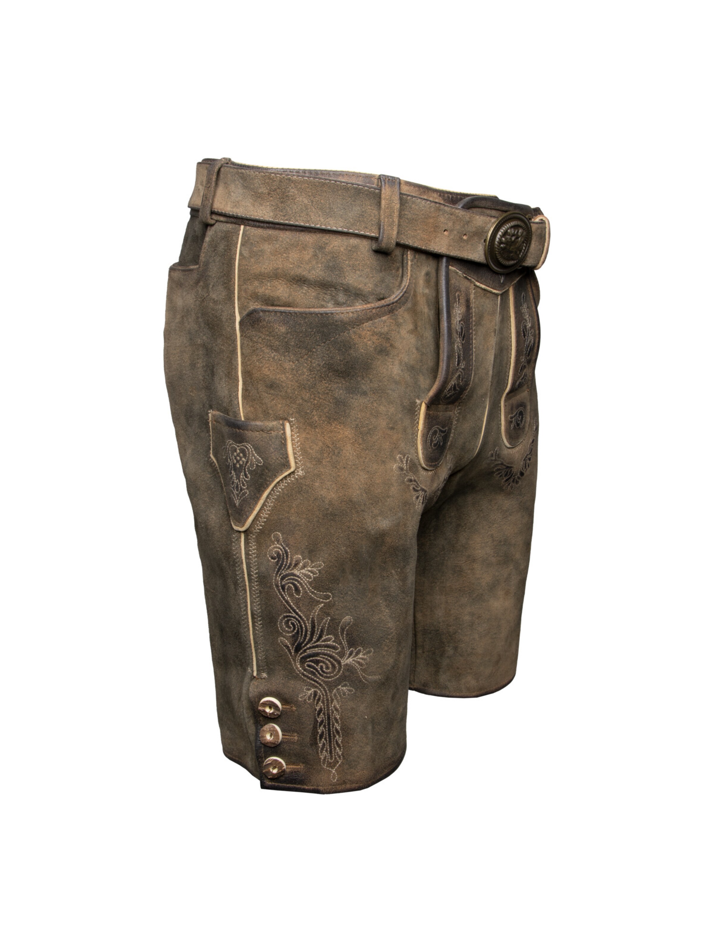 Country Maddox Slim fit Traditional Pants 'Hopfensee' in Brown