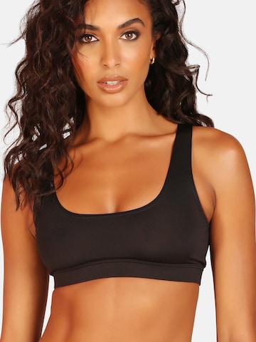 OW Collection Bralette Bra 'HANNA' in Black: front