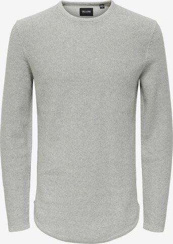 Only & Sons Sweater 'Jonas' in Grey: front