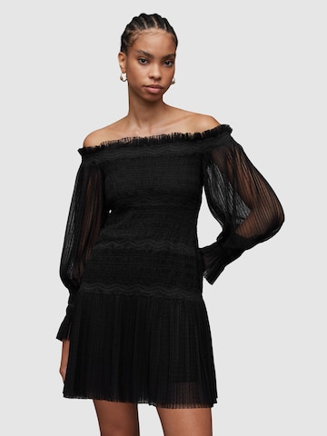 AllSaints Φόρεμα κοκτέιλ 'LAYLA' σε μαύρο: μπροστά