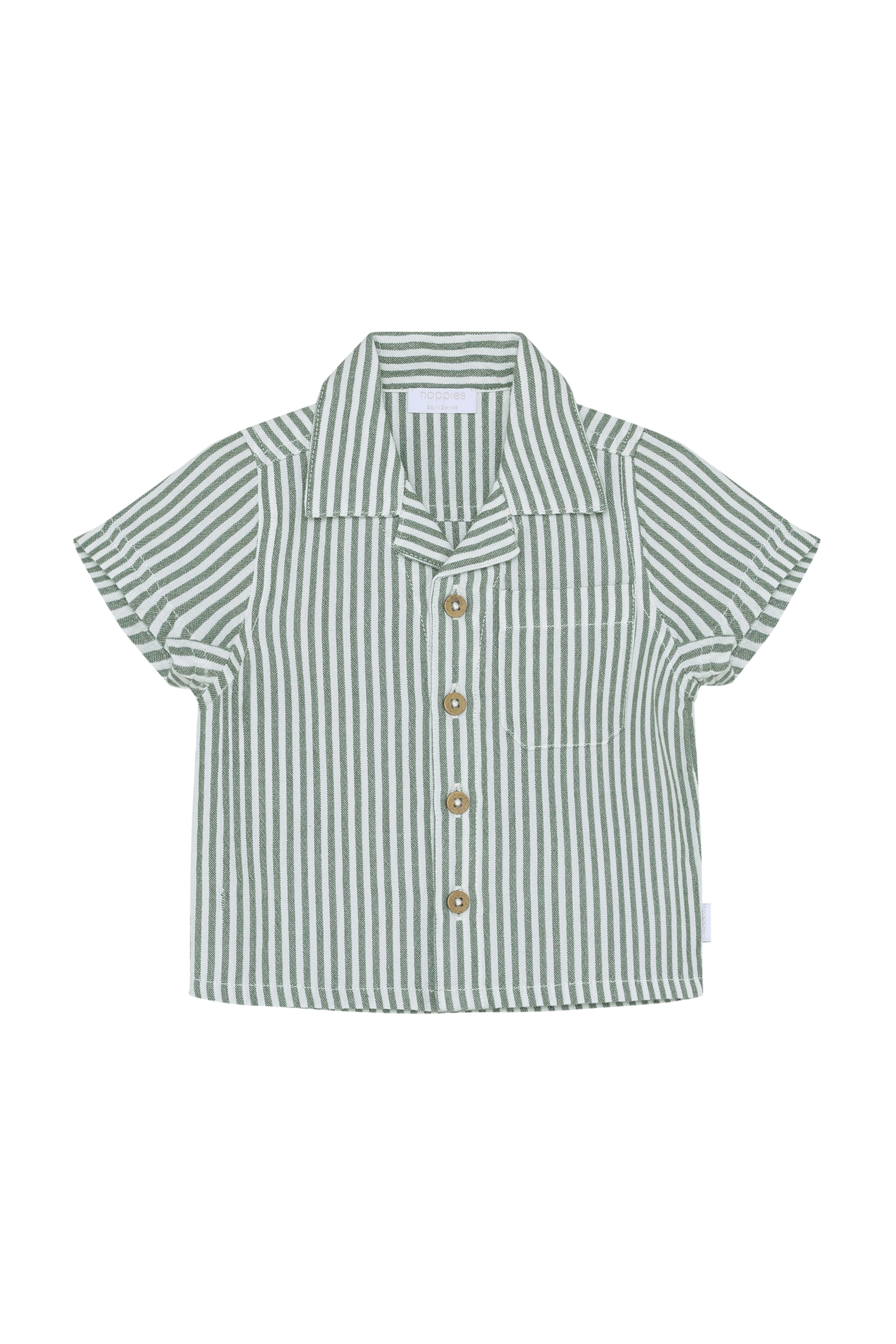 Noppies Regular Fit Hemd in Grün: Vorderseite