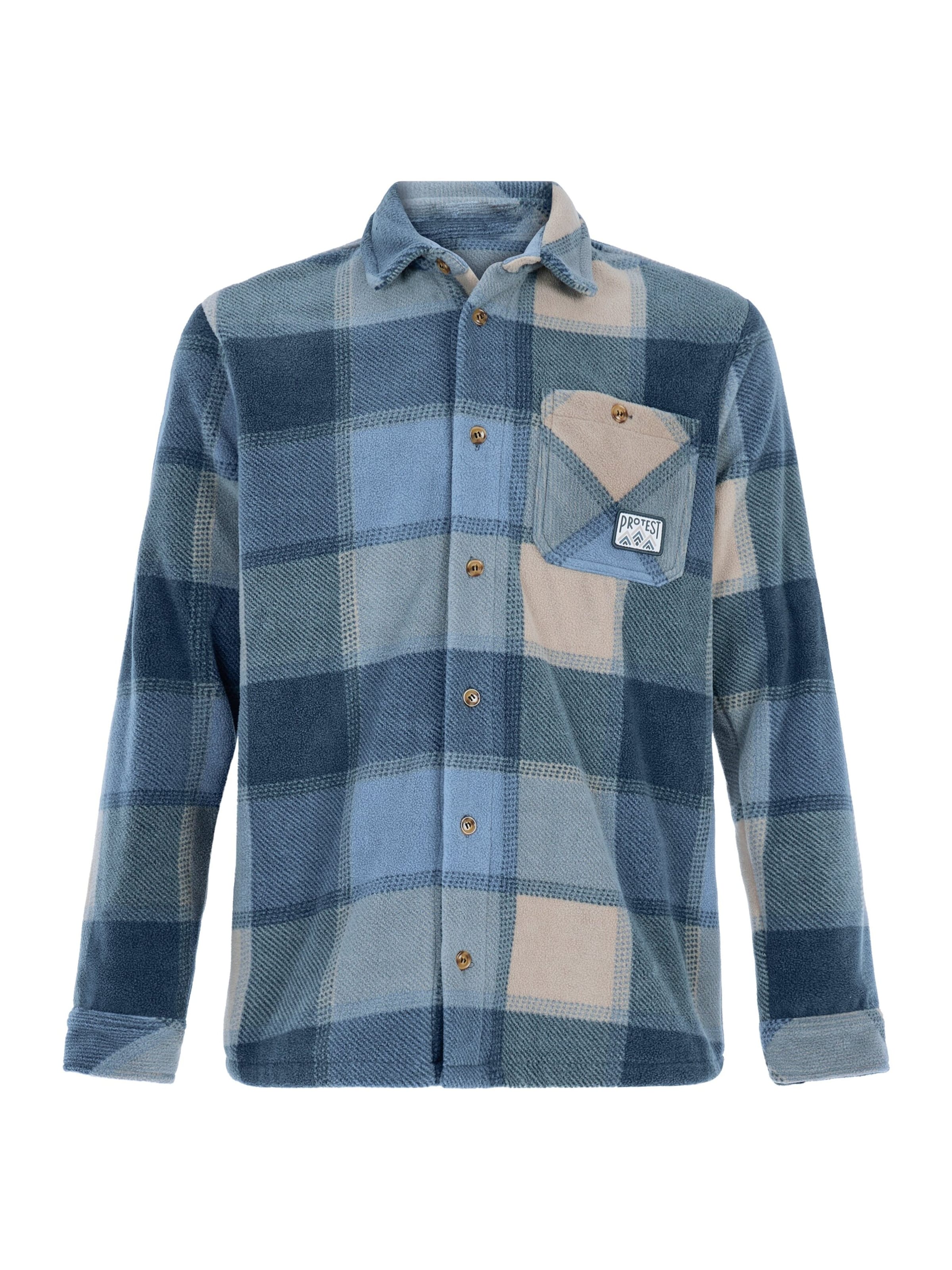 PROTEST Regular Fit Hemd 'PRTMitchel'‌‌‌‌‌ in Blau: Vorderseite