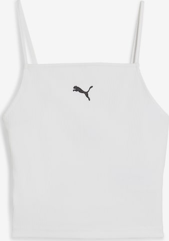 PUMA Top 'Wardrobe Ess' in Wit: voorkant