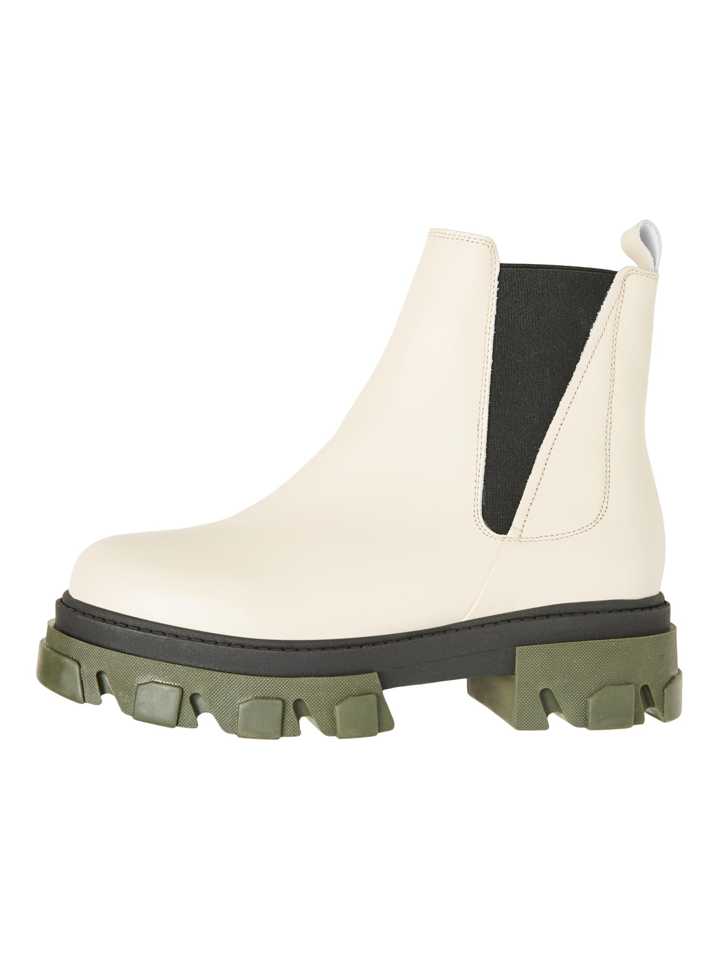 Frauen Stiefeletten VERO MODA Chelsea Boots 'Lisa' in Creme - RC22062 Frauen Stiefeletten VERO MODA Chelsea Boots 'Lisa' in Creme - RC22062