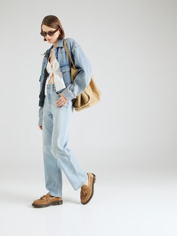 LEVI'S ® Bootcut Jeans 'Ribcage Straight Ankle Performance Cool' in Blauw